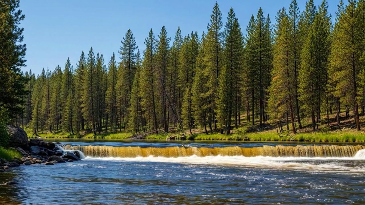 Peaceful River and Birds Sounds | Natural Sleep Audio for Deep Relaxation