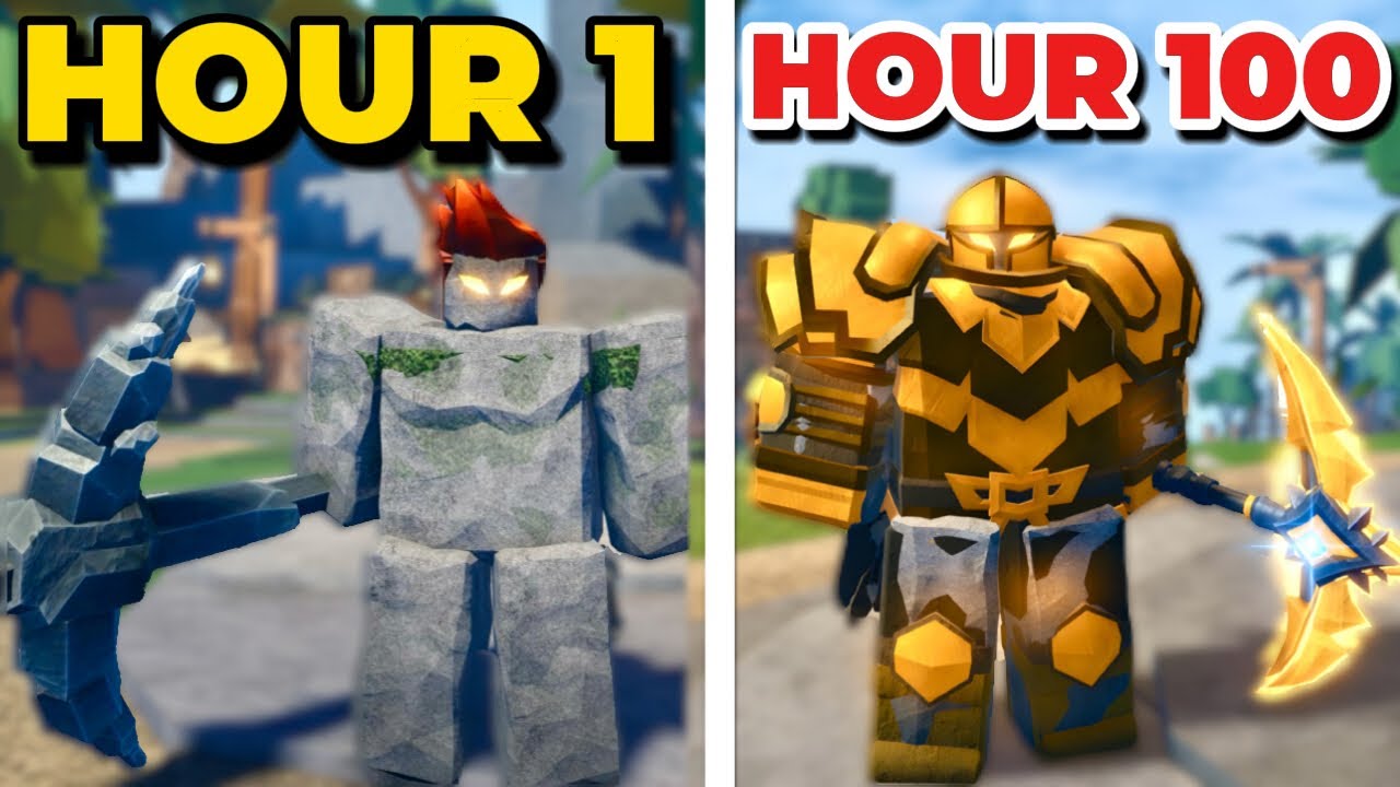 NOOB TO OVERPOWERED IN 100 HOURS💪 | THE FORGE ROBLOX