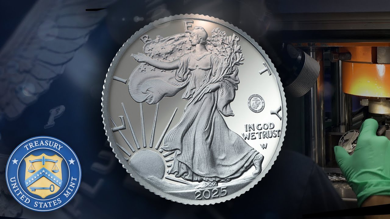 American Eagle 2025 Silver Proof Coin Production at the U.S. Mint
