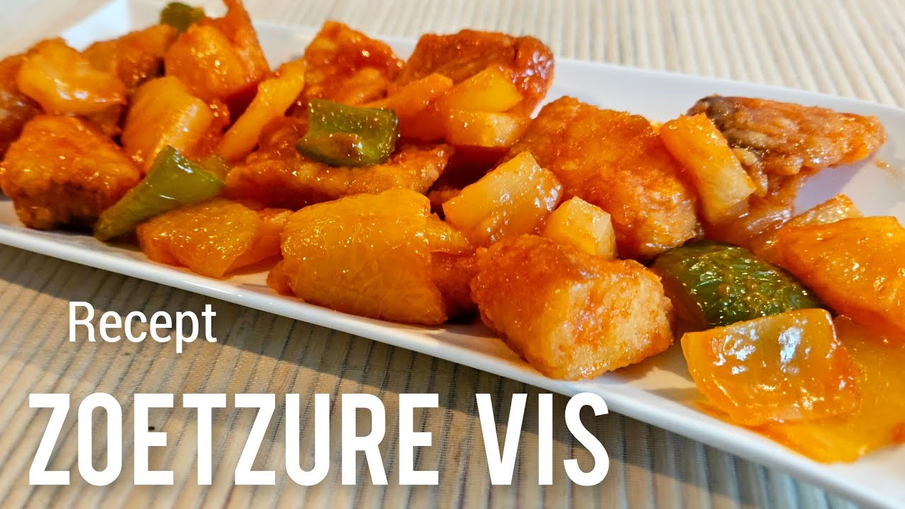 Vis Zoetzure recept zoals de afhaal chinees Kerstdagen recept|sweet sour fish recipe|
