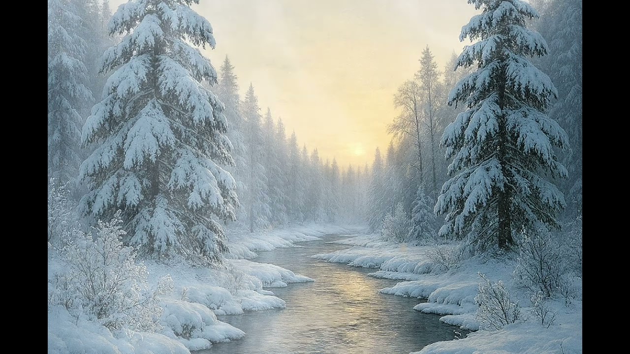 Satul din Munți - Peisaj de iarnã