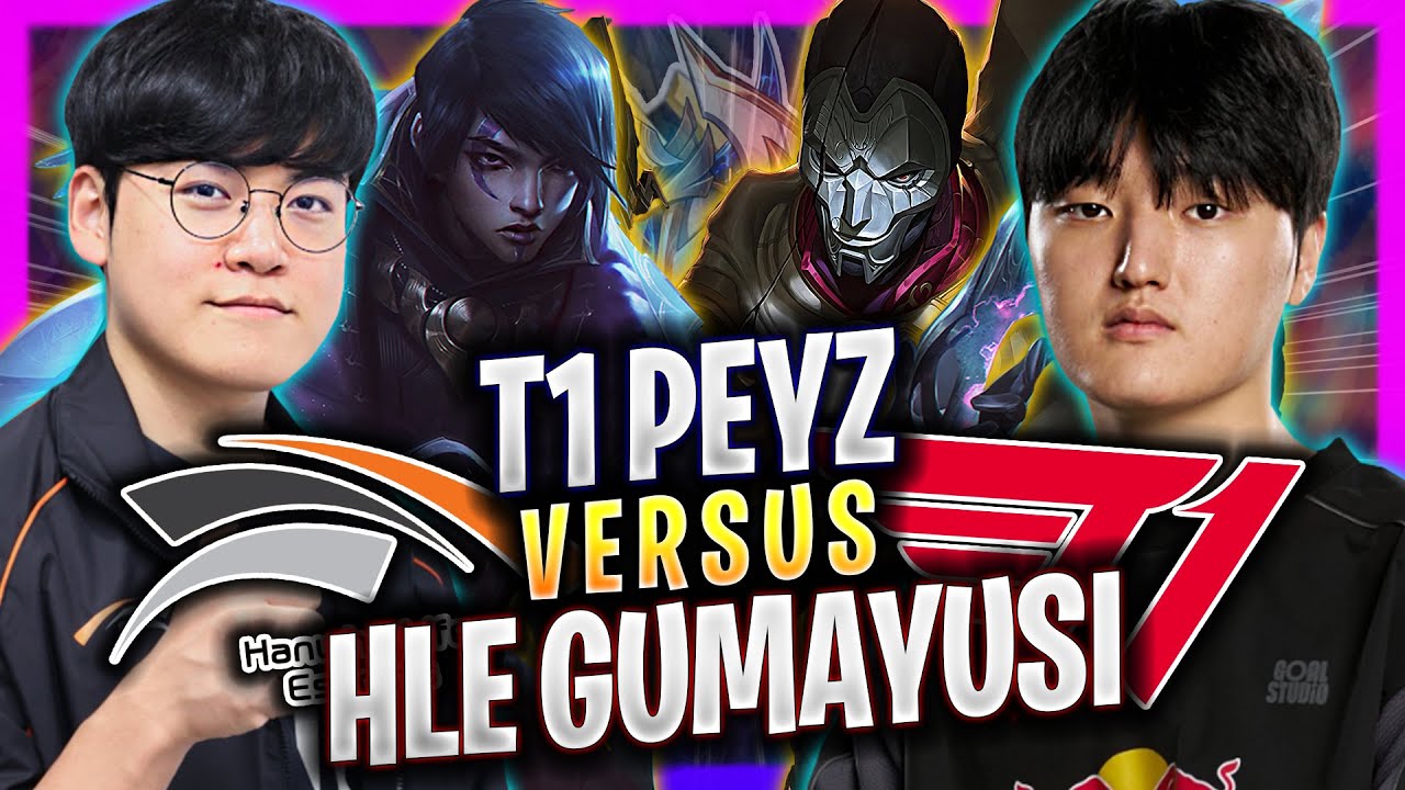 T1 PEYZ vs HLE GUMAYUSI! - T1 Peyz Plays Jhin ADC vs HLE Gumayusi Aphelios! | Season 2026