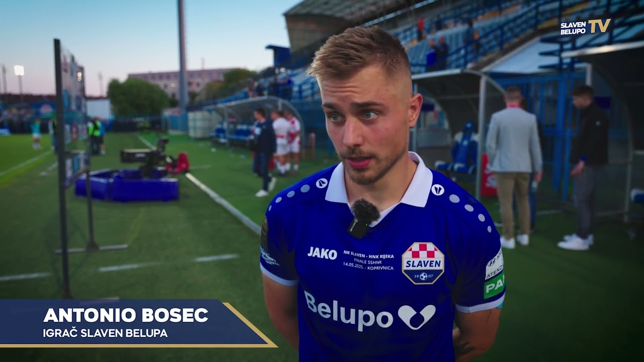 Antonio Bosec nakon gola u finalu Kupa