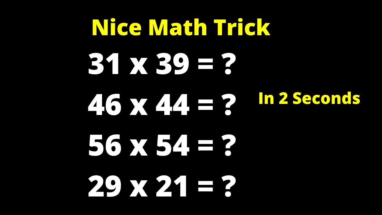 Faster Than Calculator - Nice Math Trick | 2 Seconds Challenges | Mathematics...