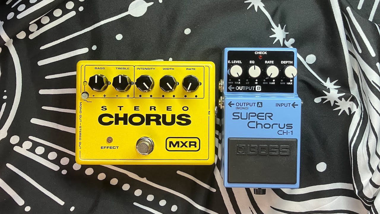 Stereo Chorus Comparison MXR M134 Stereo Chorus vs BOSS CH-1 Super Chorus #guitar #bosspedals #mxr