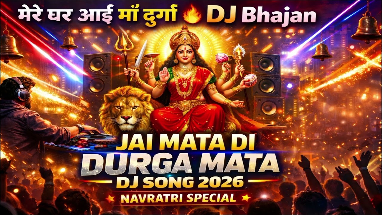 मेरे घर आई माँ दुर्गा 🔥 DJ Bhajan | Jai Mata Di | Durga Mata DJ Song 2026 | Navratri Special