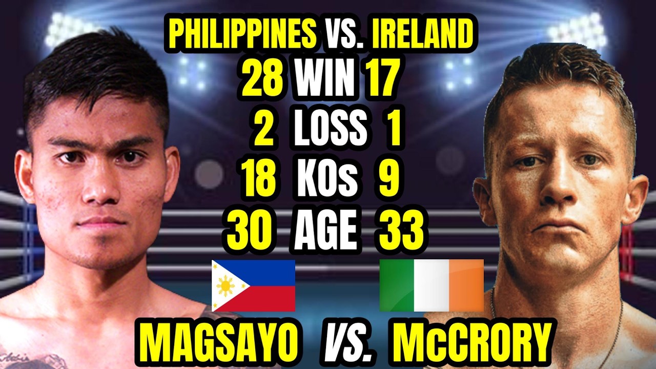 LATEST 2026 | MAGSAYO VS McCRORY | TUMILAPON BAGSAK! TINAMAAN NI MAGSAYO!