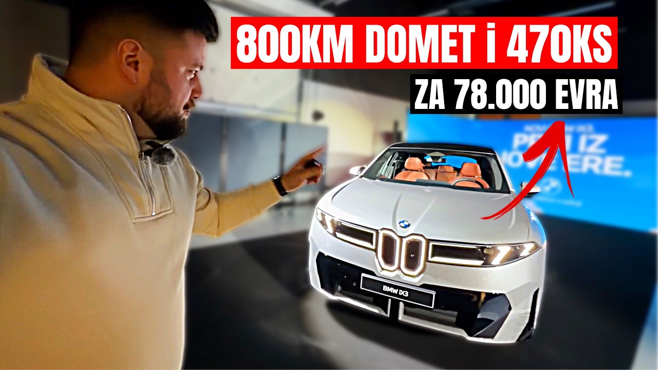 NOVI BMW iX3 50! 470ks i 800km DOMETA za 78.000 evra!