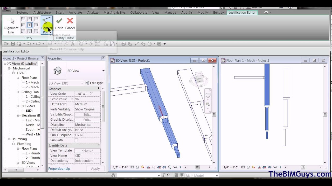 Revit MEP &mdash; Выравнивание воздуховодов в Revit MEP &mdash; CADtechSeminars.com