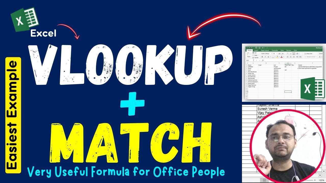 Vlookup with Match Formula in Excel with Easy Example | Business Excel