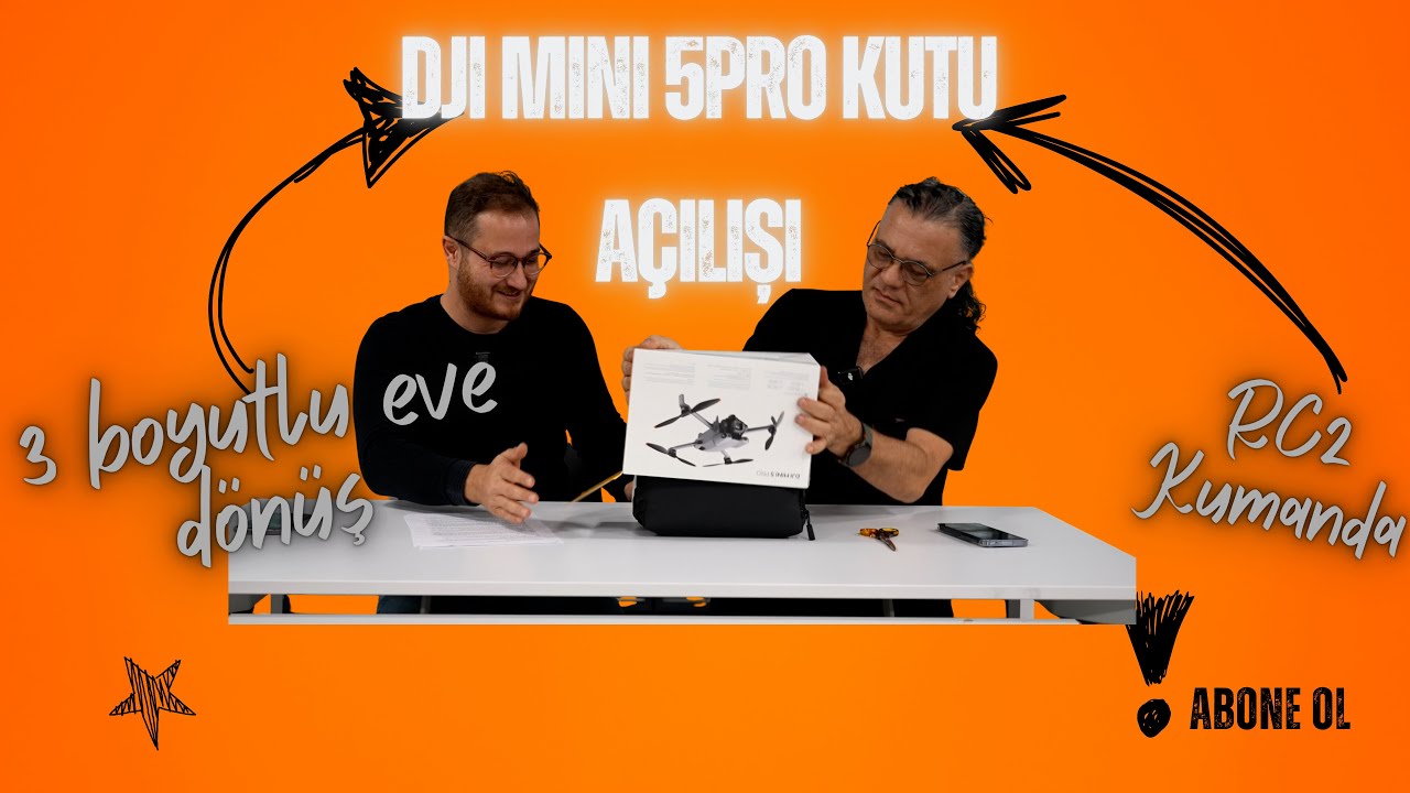 DJI Mini 5 Pro Fly More Combo  RC 2 Kumandalı Drone Tantımı Kutu Açılışı