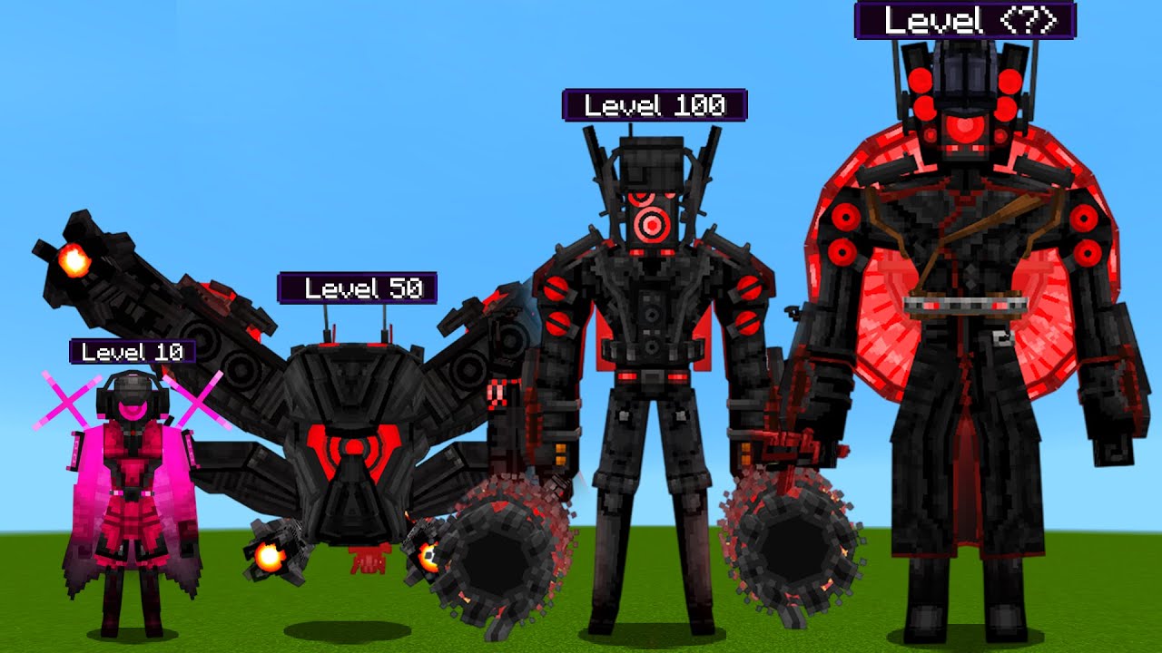 NEW! Armada Speakerman Evolution vs Final Boss Mobs! in Minecraft