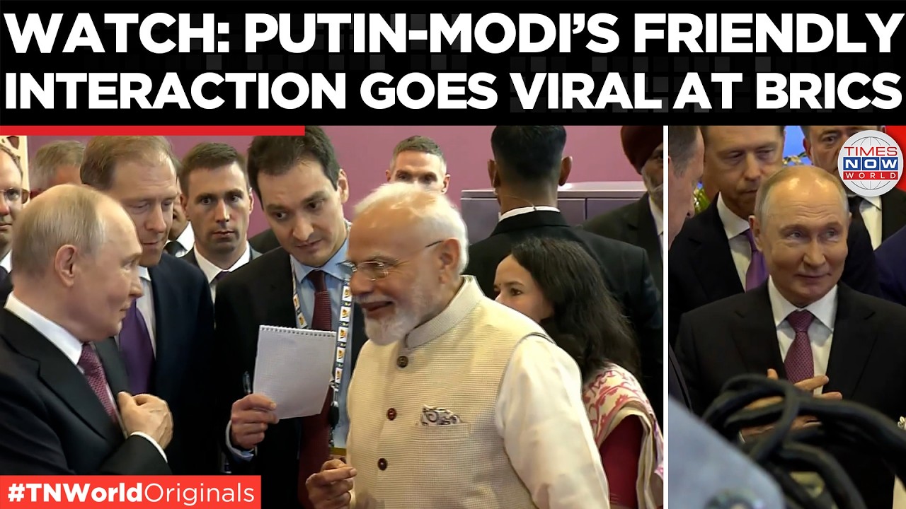 PUTIN JOKES With Modi During New Delhi Expo Tour, Tells Delegates 'Be Serious!' | Times Now World
