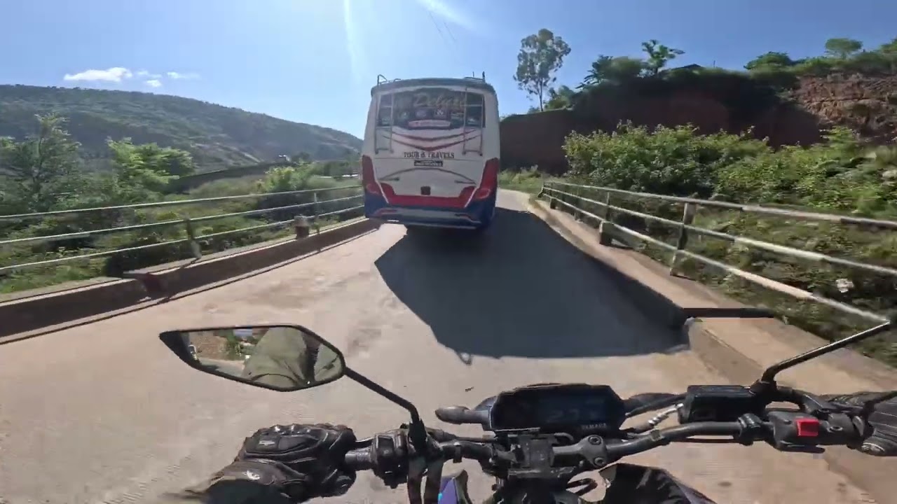 No Talk Just Ride with Beautiful Landscape of Hills River and Jungle to Plains