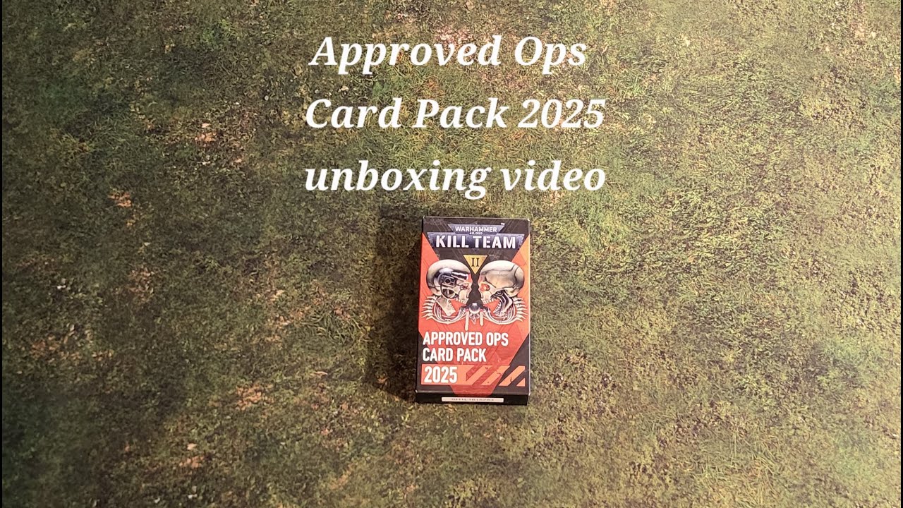 Видео распаковки набора карточек Warhammer: Kill Team: Approved Ops Card Pack 2025