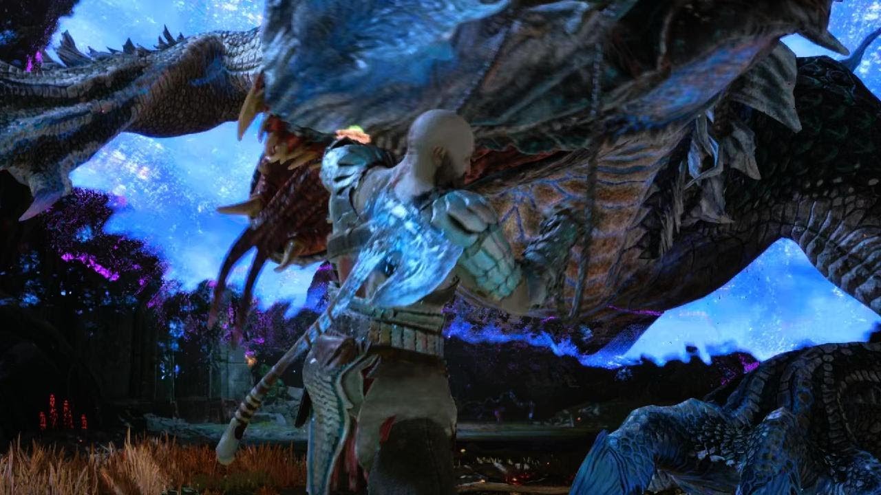 God of War Ragnar&ouml;k Nidhogg give Me No Mercy