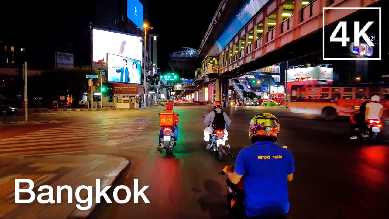 [4K] Bangkok Night Drive - March 2022 | Motorcycle Tour