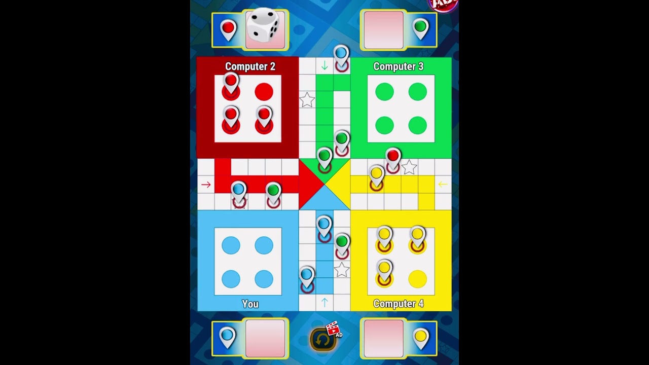 Ludo Tips & Tricks | Ludo King 4 players | How To Win Ludo game in 4 players | Ludogameplay