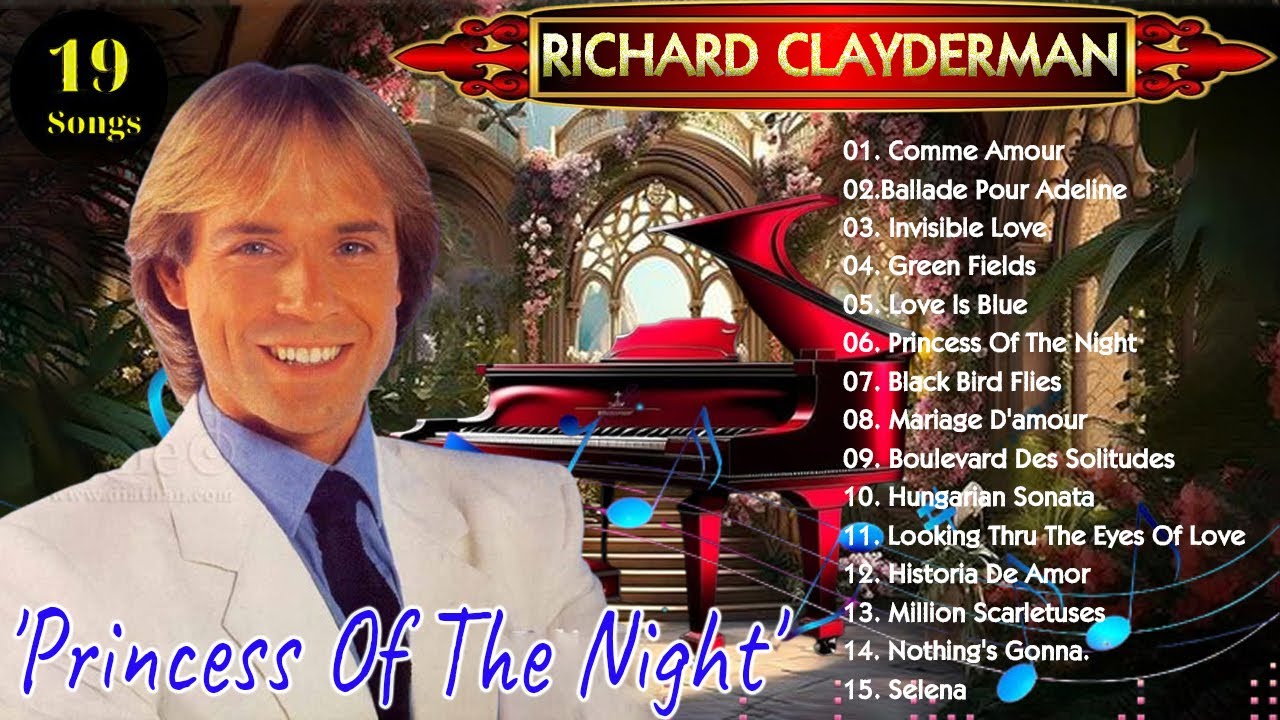 'Princess Of The Night' Richard Clayderman & Zade Dirani 1 hour of piano music by