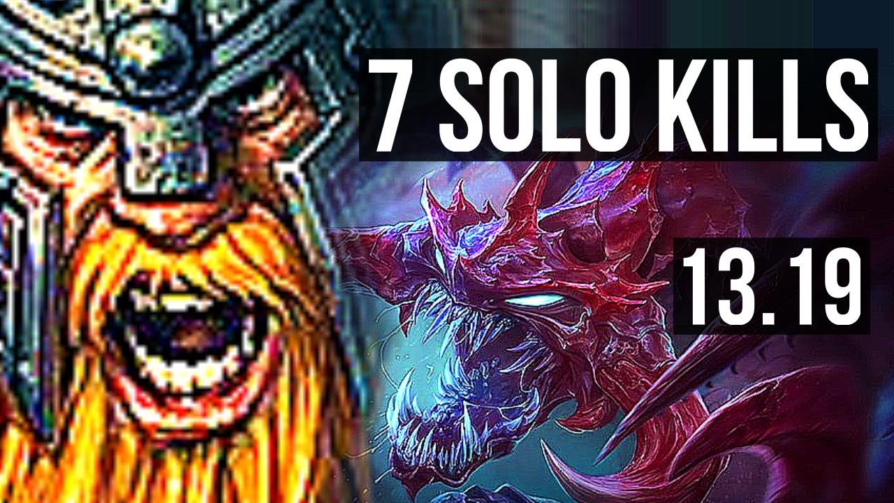 OLAF vs CHO (TOP) | 7 solo kills, 500+ games, Dominating | EUW Master | 13.19
