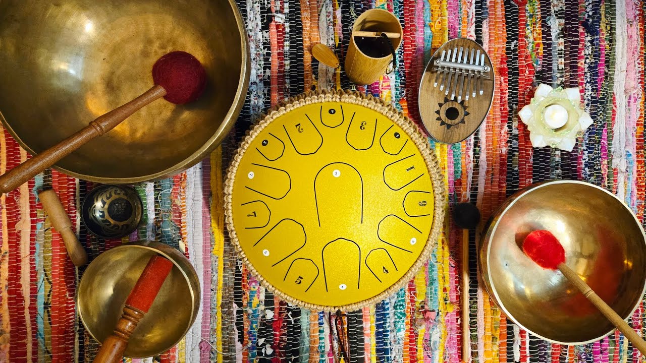 7 minutes • Calme Intérieur Instantané • Tongue Drum Mélobeat, Bols Tibétains & Carillon Koshi