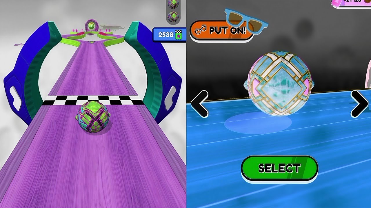 Going Balls Vs Reversed Video Gameplay Super SpeedRun #75