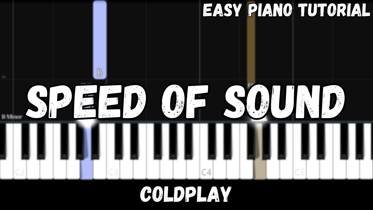 Coldplay - Speed of Sound (Easy Piano Tutorial)