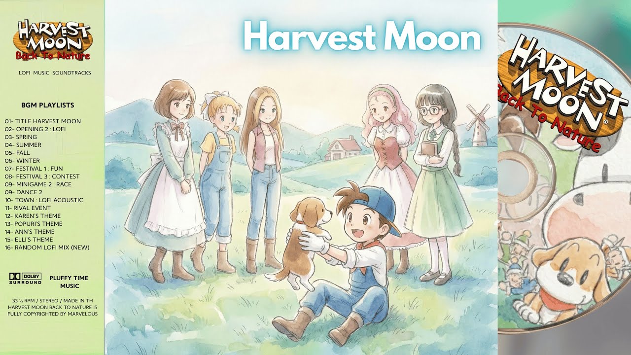 Harvest Moon : Lofi | Back to Nature Relax Music Collection
