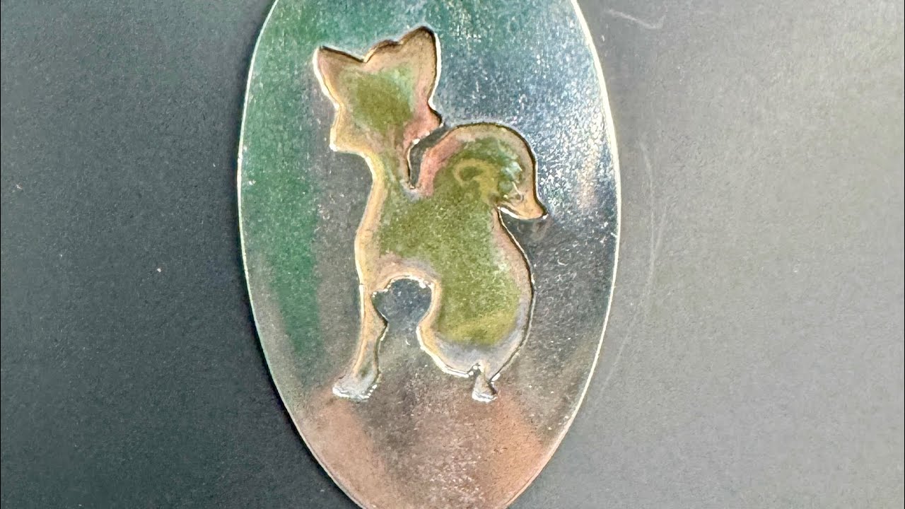 Fox and Hound Spoon Pendant