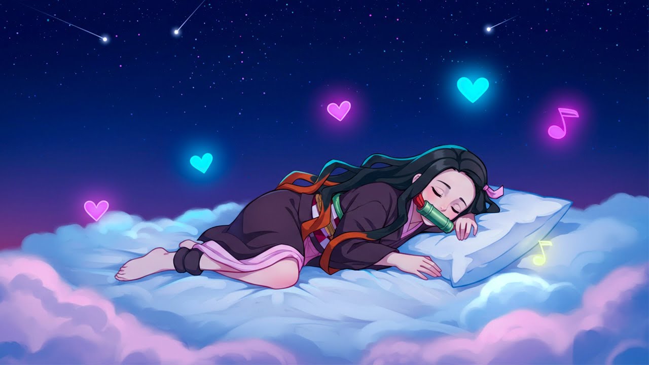 Drift into Sweet Dreams in 3 Minutes with Nezuko 🌙 | Soothing Melodies for Deep and Peaceful Sleep
