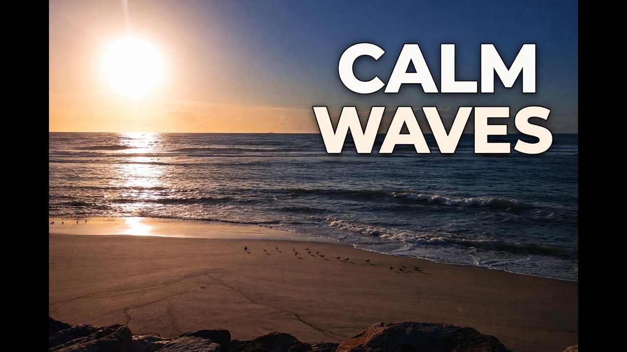 Relaxing Beach Sunset LoFi 🌅 Calm Waves for Study, Focus & Sleep