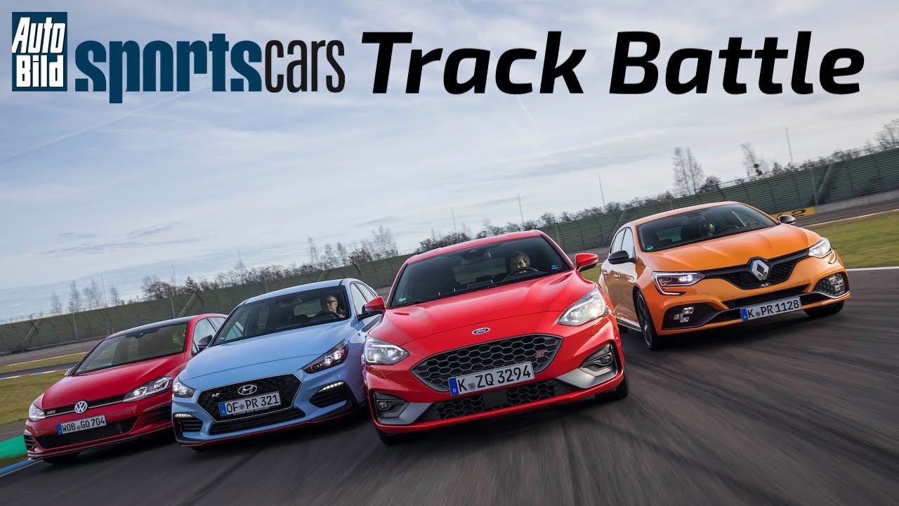 TRACK BATTLE: Ford Focus ST vs Hyundai i30 N vs Renault Megane R.S. Trophy vs VW Golf GTI TCR – POV