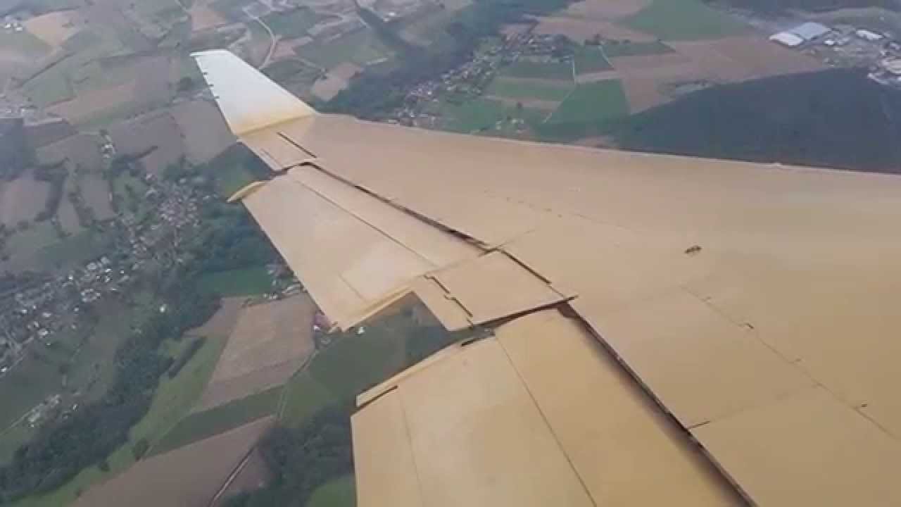 Silk Way Business Aviation B727-200 Takeoff from Geneva - Window View