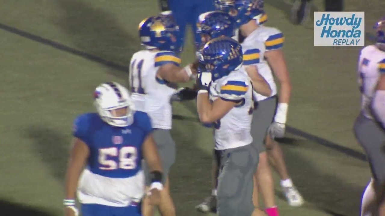 Anderson tackles Buda Hays for a safety