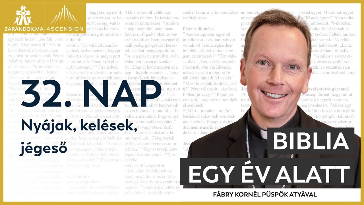 32. nap: Nyájak, kelések, jégeső – Biblia egy év alatt podcast (Fábry Kornél atyával)