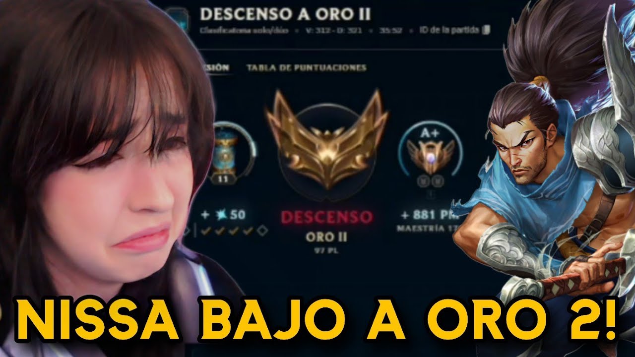 NISSA BAJÓ A ORO 2 LUEGO DE SER HUMILLADA POR UN YASUO ADC | Nissaxter