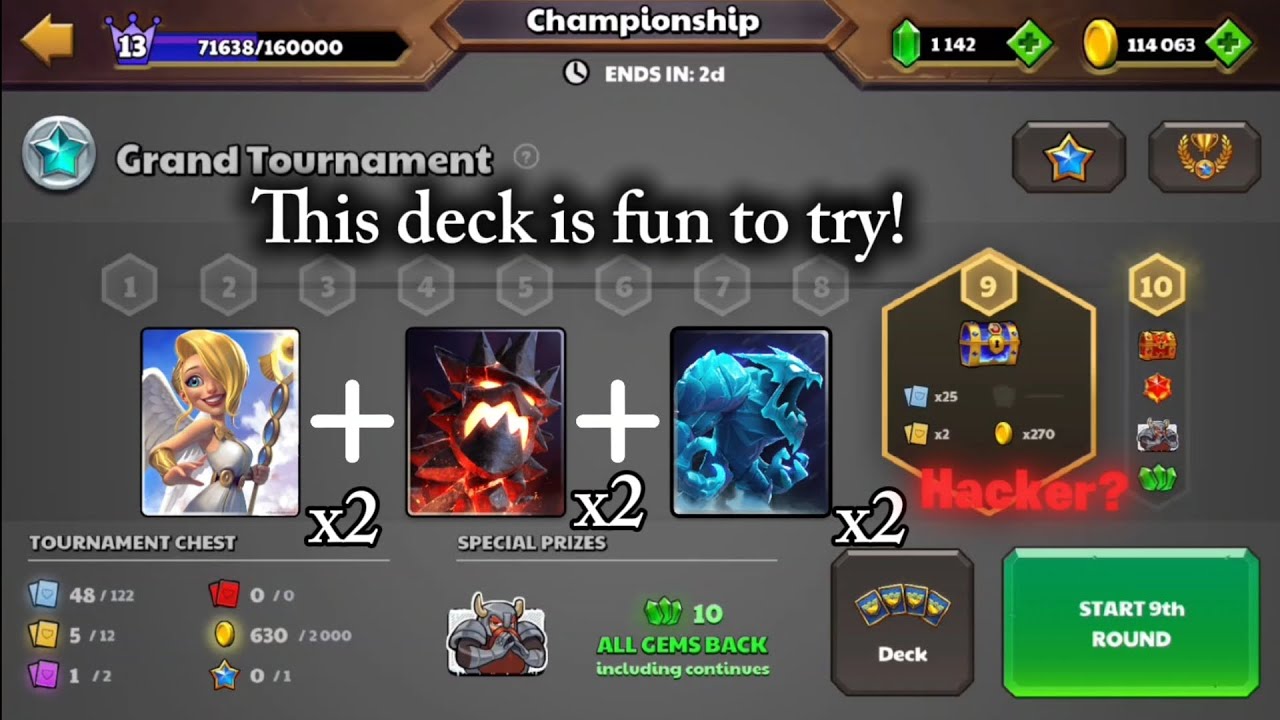 Strong Tournament Deck Gameplay | Castle Crush Tournament Deck