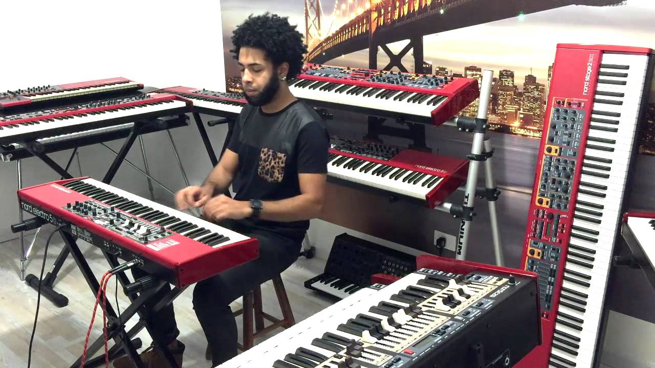 NORD ELECTRO 5D 73 , DEMO NA CLASSIC KEYBOARDS , COM HERBERT MEDEIROS