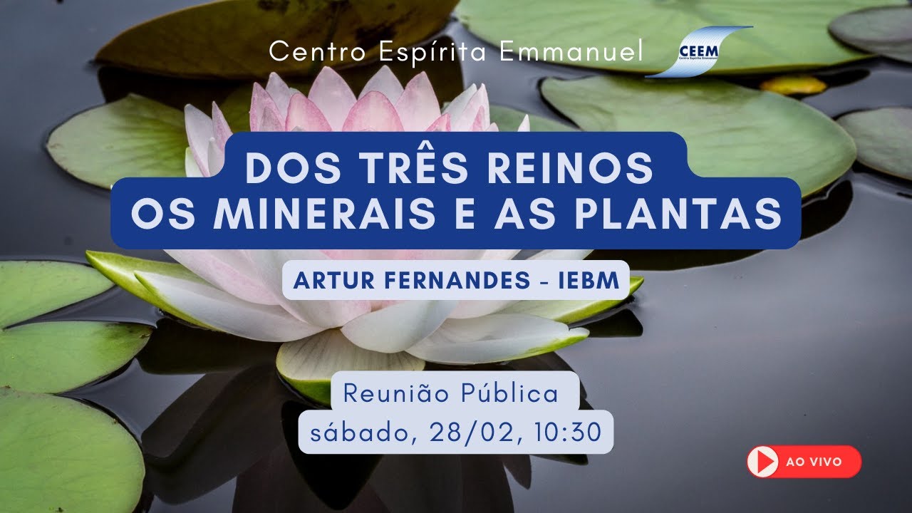 28 de fevereiro de 2026 - DOS TRÊS REINOS - Os minerais e as plantas - Artur Fernandes - IEBM