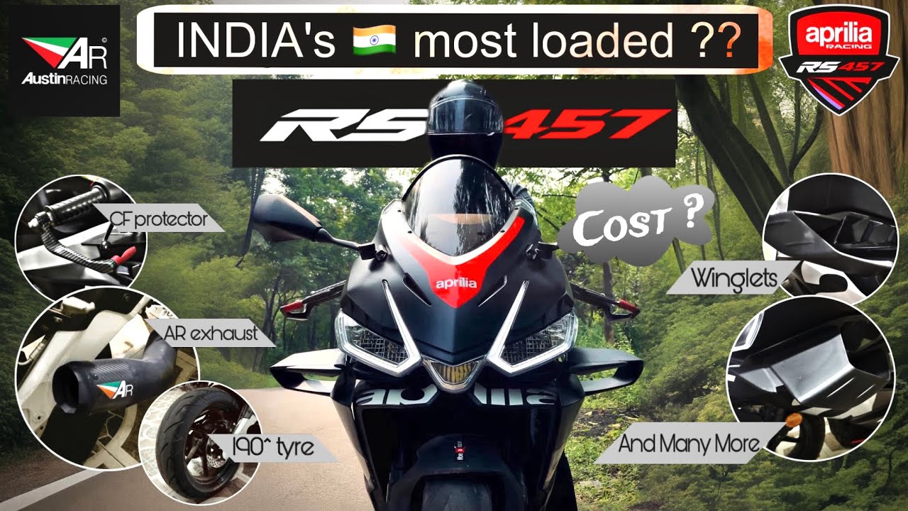 Aprilia rs457 modified X Austin racing GP1r || India’s best 