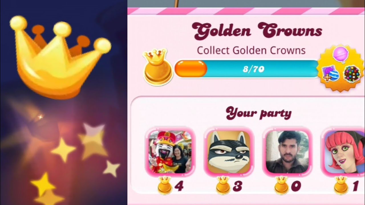 Collect Golden Crowns / Candy Crush Saga  @majosievlog
