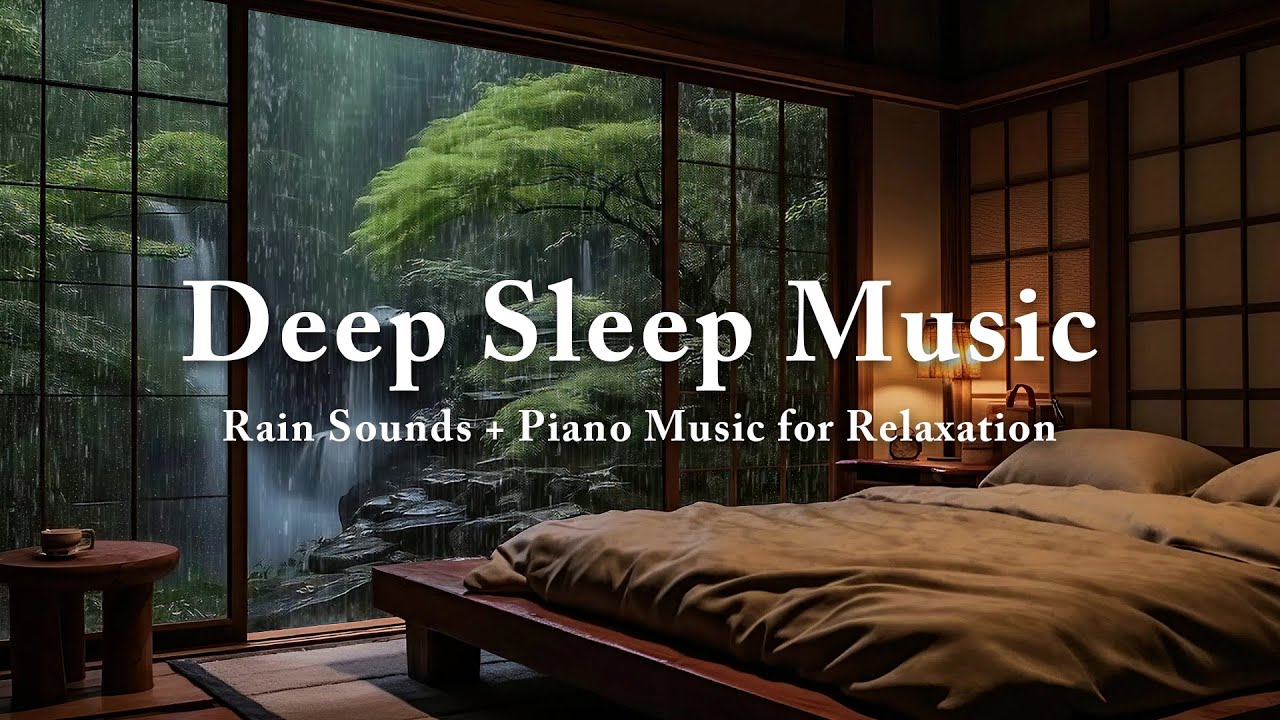 FALL INTO SLEEP INSTANTLY 🌧️ Peaceful Piano + Soft Rain | Eliminate Stress, Deep Sleep Music