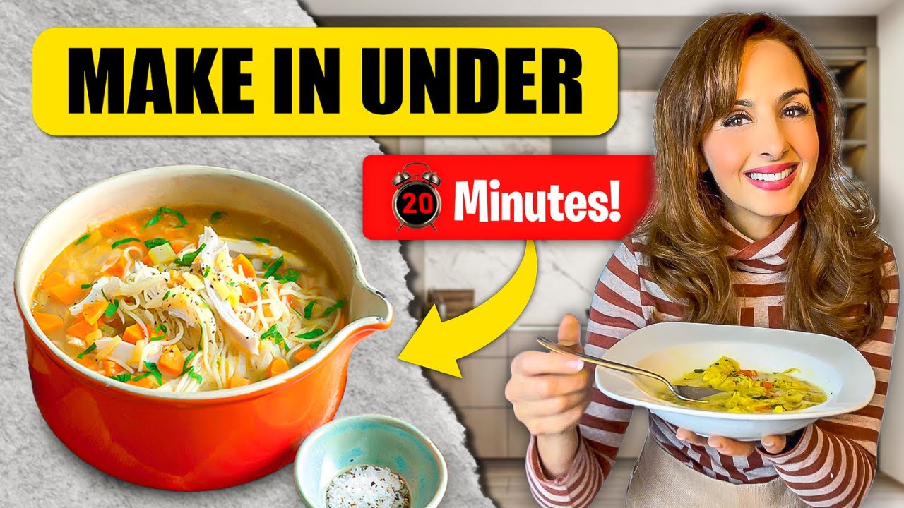 Immune Boosting LEBANESE CHICKEN NOODLE SOUP- Like a WARM HUG in  Bowl!