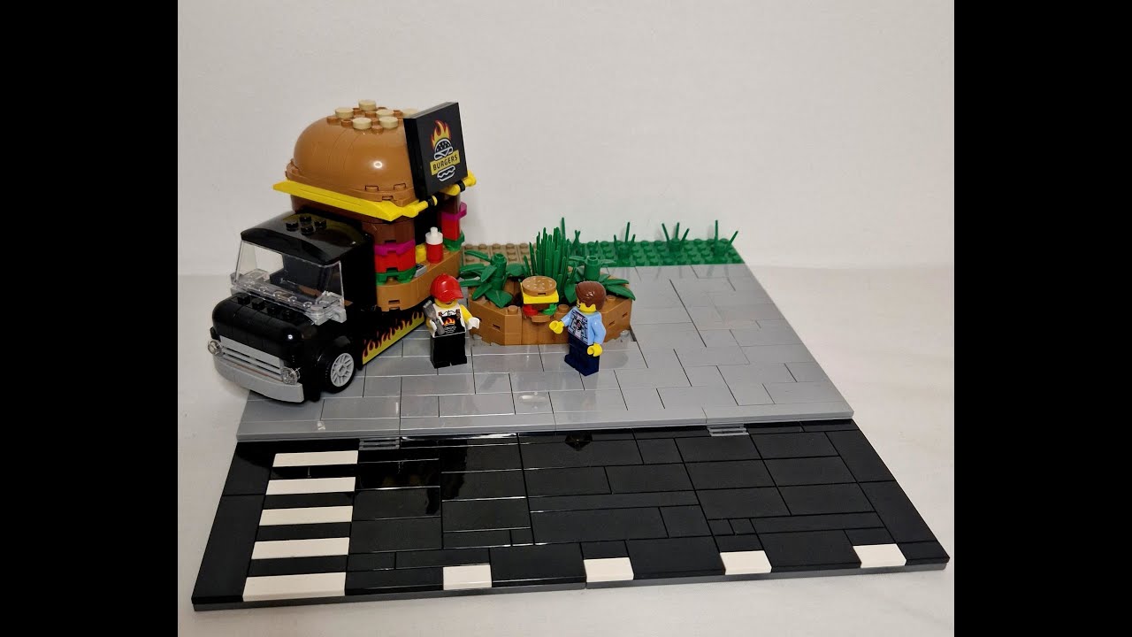 LEGO CITY Burger Van 60404 & MOC by HunMoc