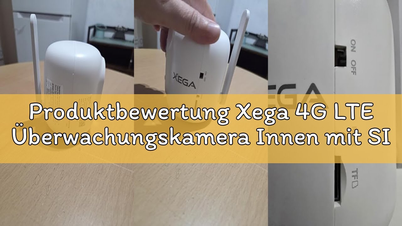 Produktbewertung Xega 4G LTE Überwachungskamera Innen mit SIM Karte Ohne WLAN, 2K Kabellose Kamera f