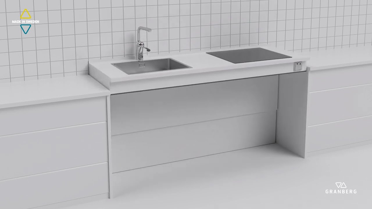 Kitchen Worktop Lift Granberg Baselift 6600 - Installation video