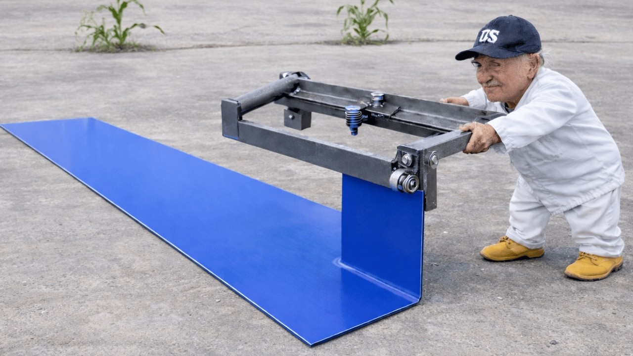 This invention deserves a Nobel Prize! How to make a gutter bending tool at home | TN DIY