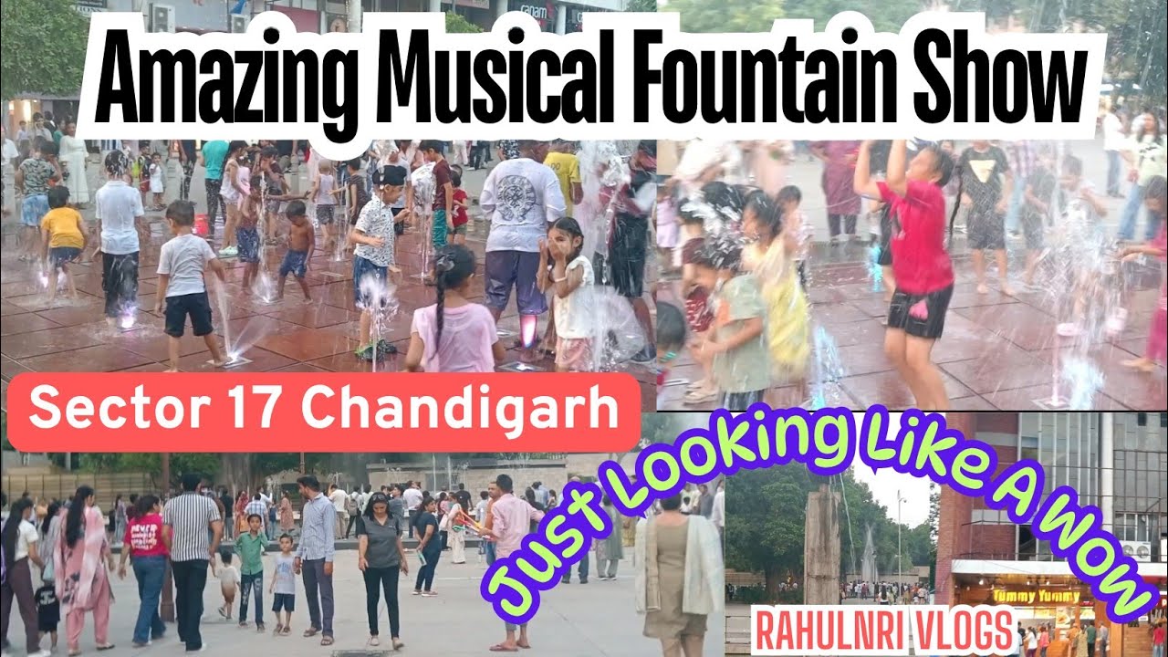 Chandigarh Sector 17 Market || Amazing Musical Fountain Show || RahulNri Vlogs ||