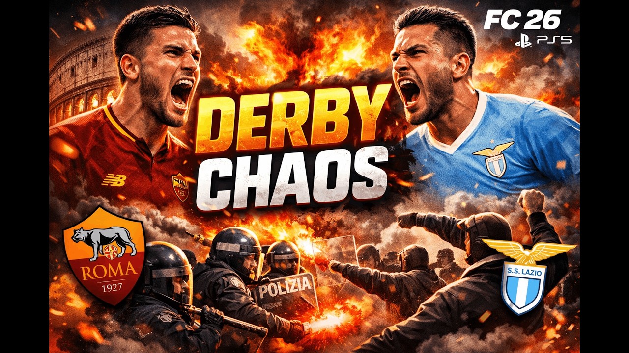 Rome Derby Turns Into Chaos 🔥 | FC 26 PS5 DERBY CHAOS