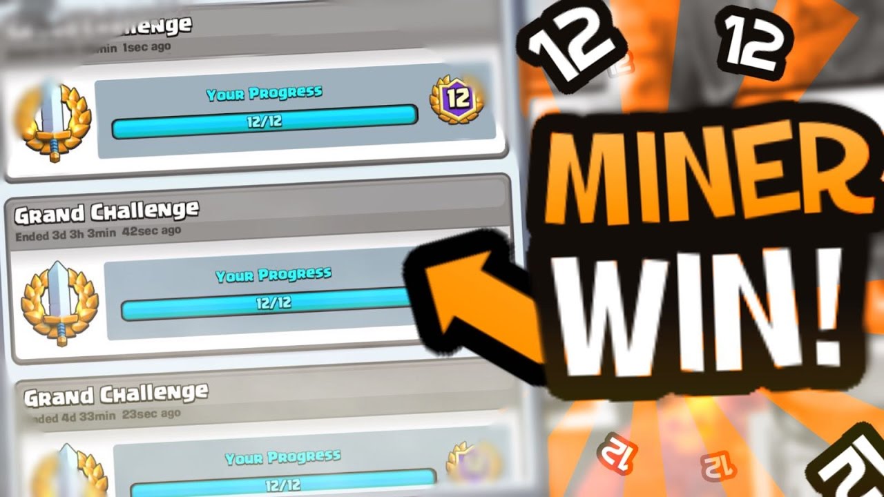 SO MANY 12 WINS! - 2.9 Miner Poison Cycle Deck - Clash Royale